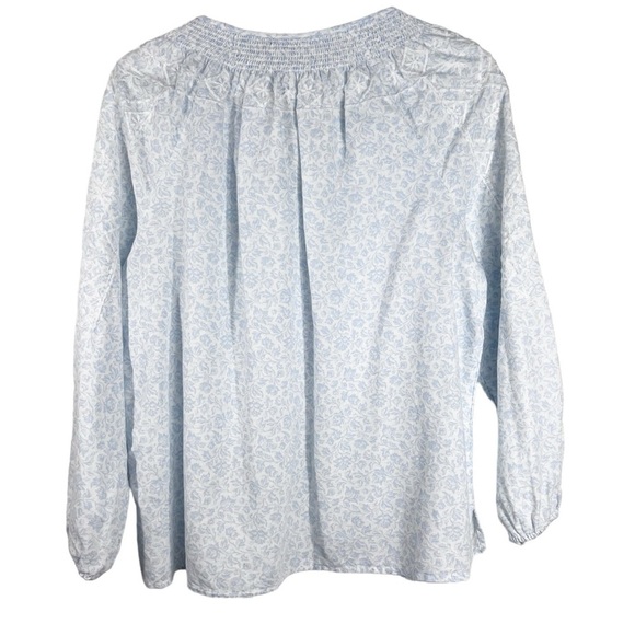 JOIE Cotton/Linen Embroidered Lightweight Peasant Boho Blouse - Picture 8 of 9